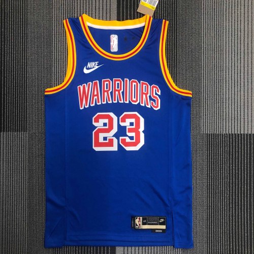 Heat Transfer Golden State Warriors JaMychal Green 75th Anniversary Retro Dark blue Jersey