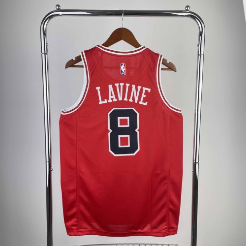 Heat Transfer Chicago Bulls Zach LaVine 2022-23 Red Icon Edition Swingman Jersey