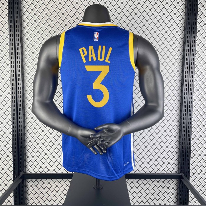 Heat Transfer Golden State Warriors Chris Paul 2022-23 Classic Edition Swingman Dark blue Retro Jersey