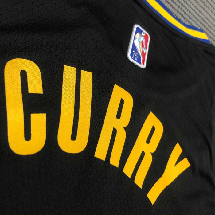 Heat Transfer 2022 Golden State Warriors Stephen Curry City edition Black Jersey