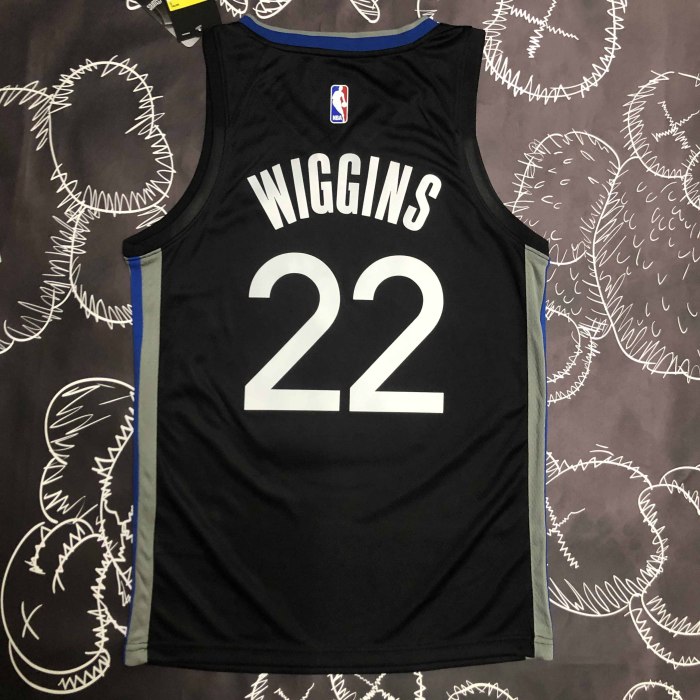 Heat Transfer 2020 Golden State Warriors Andrew Wiggins Black Jersey