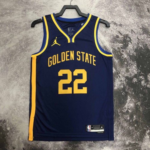 Heat Transfer 2023 Golden State Warriors Andrew Wiggins Flying man limited  Dark blue Jersey