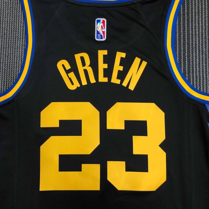 Heat Transfer 2022 Golden State Warriors JaMychal Green City edition Black Jersey