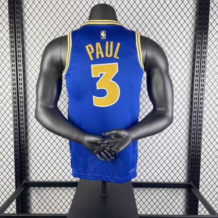 Heat Transfer  Golden State Warriors Chris Paul 2022-23 Classic Edition Swingman Dark blueRetro Jersey
