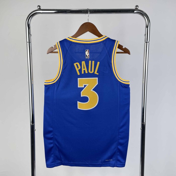 Heat Transfer  Golden State Warriors Chris Paul 2022-23 Classic Edition Swingman Dark blueRetro Jersey