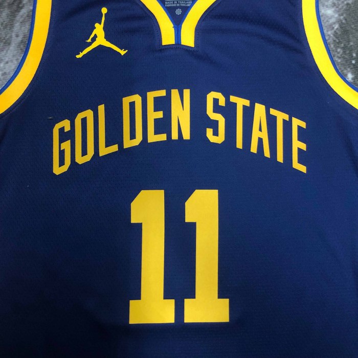 Heat Transfer 2023 Golden State Warriors Klay Thompson Flying man limited  Dark blue Jersey