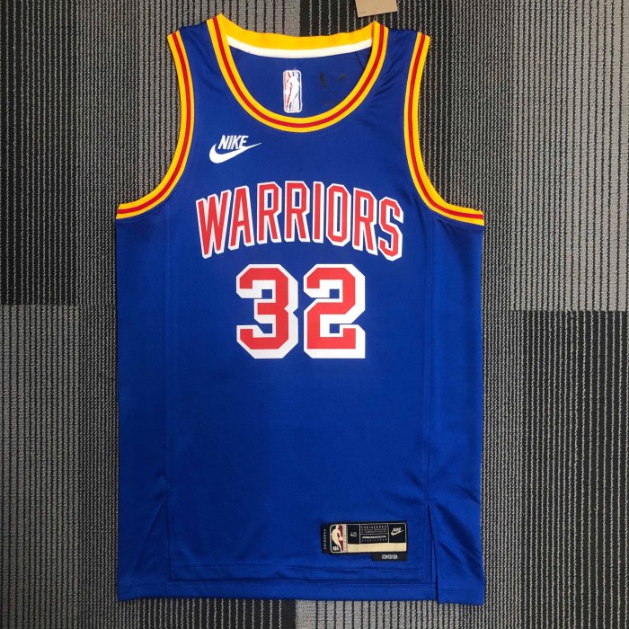 Heat Transfer Golden State Warriors Porter Jr. 75th Anniversary Retro Dark blue Jersey