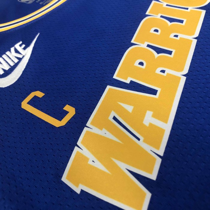 Heat Transfer 2023 Golden State Warriors Klay Thompson Dark blue Retro Jersey