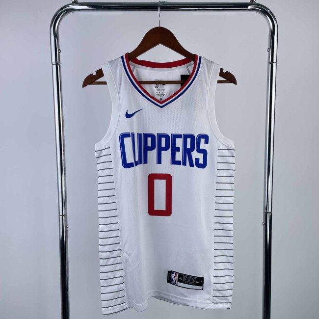 Heat Transfer Los Angeles Clippers Russell Westbrook White Jersey