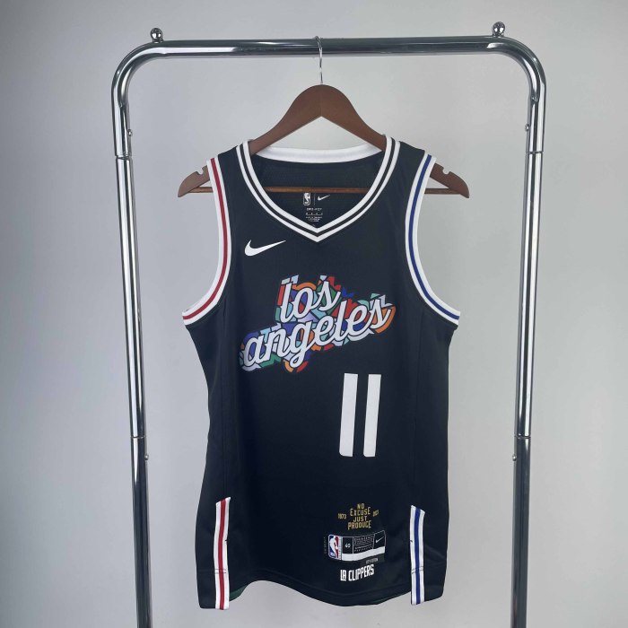 Heat Transfer 2023 Los Angeles Clippers Johnathan Hildred Wall Jr. City edition Black Jersey