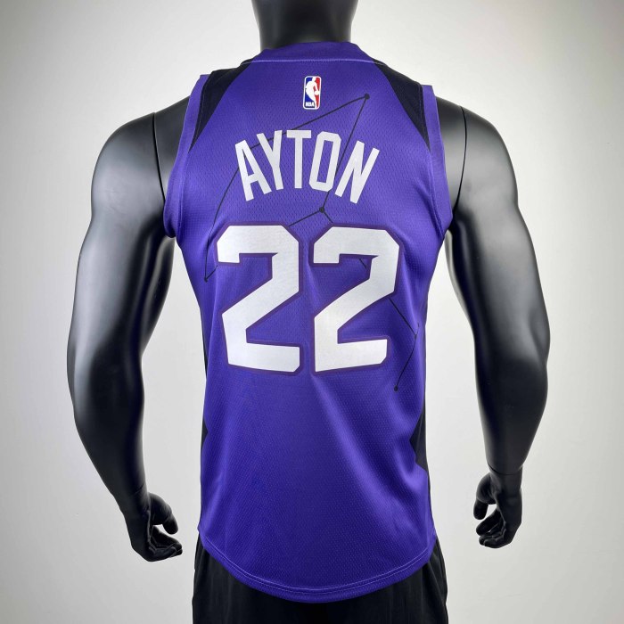Heat Transfer 2018 Phoenix Suns DeAndre Ayton City edition Purple Jersey