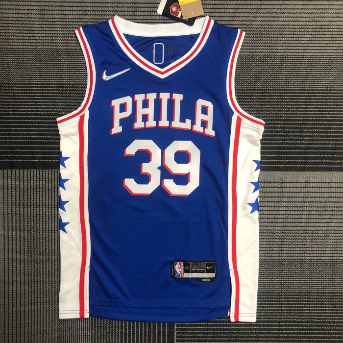 Heat Transfer Philadelphia 76ers Dwight Howard 75th Anniversary Blue Jersey