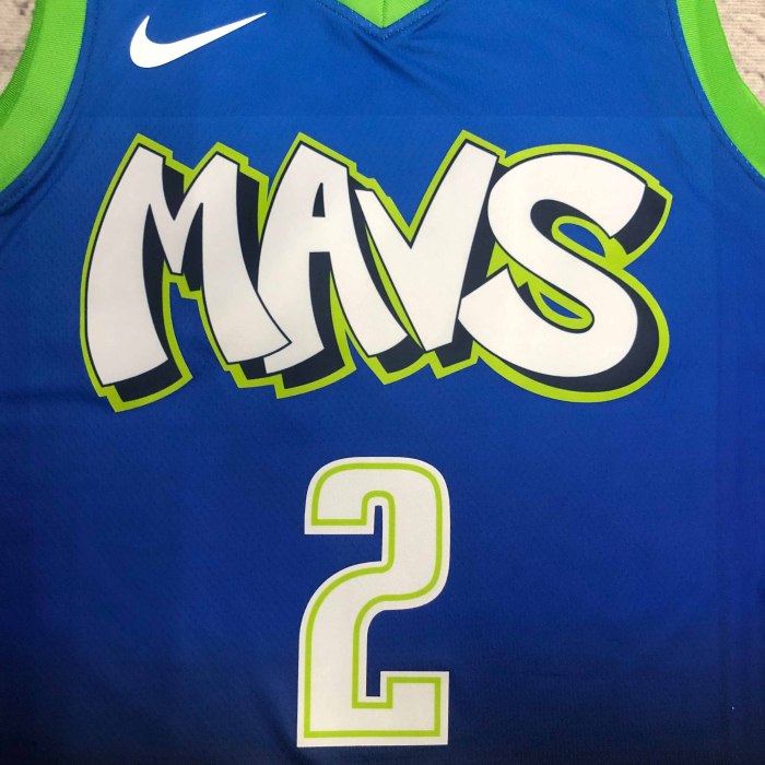 Heat Transfer Dallas Mavericks Kyrie Irving Dark Blue Jersey