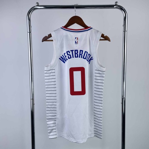 Heat Transfer Los Angeles Clippers Russell Westbrook White Jersey