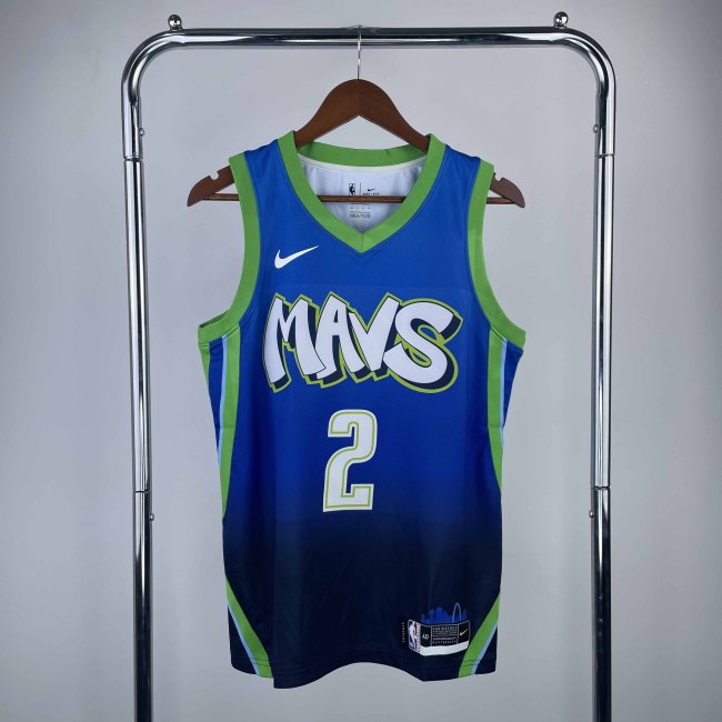 Heat Transfer Dallas Mavericks Kyrie Irving Dark Blue Jersey