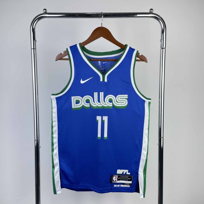 Heat Transfer 2023 Dallas Mavericks Kyrie Irving City edition Dark Blue Jersey