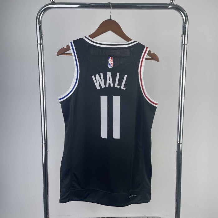 Heat Transfer 2023 Los Angeles Clippers Johnathan Hildred Wall Jr. City edition Black Jersey