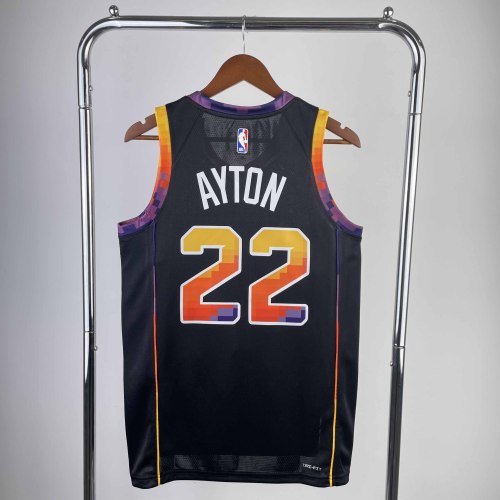 Heat Transfer Phoenix Suns Deandre Ayton 2022-23 Jordan Brand Statement Edition Swingman Jersey