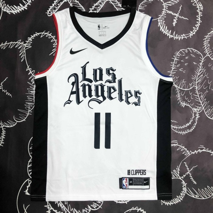 Heat Transfer Los Angeles Clippers Johnathan Hildred Wall Jr. White Jersey