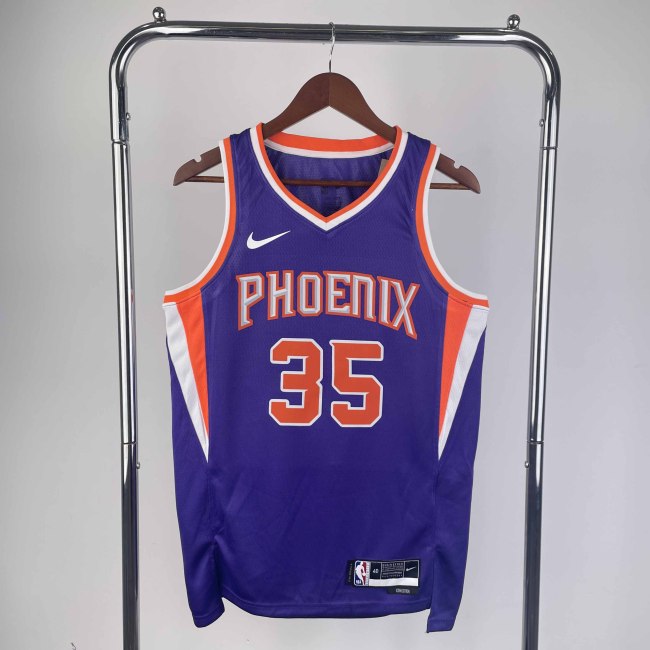 Heat Transfer Phoenix Suns Kevin Durant 2022-23 Purple Icon Edition Swingman Jersey