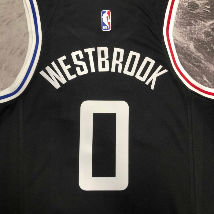 Heat Transfer 2023 Los Angeles Clippers Russell Westbrook City edition Black Jersey