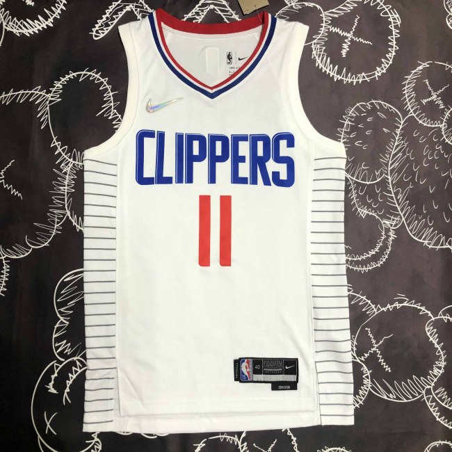 Heat Transfer Los Angeles Clippers Johnathan Hildred Wall Jr.  75th Anniversary White Jersey
