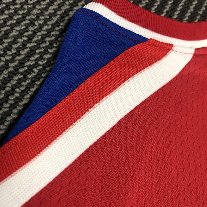 Heat Transfer  Philadelphia 76ers  AllenEzailIverson Red Jersey