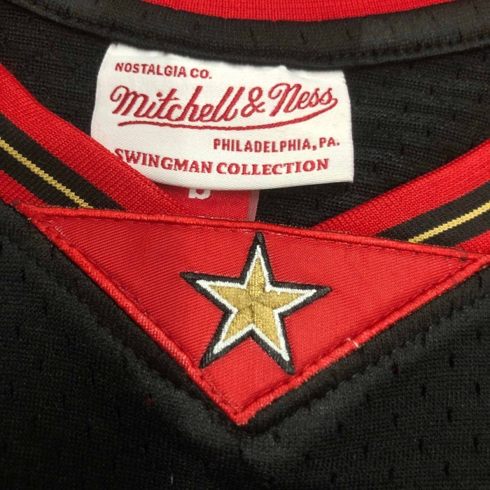 Heat Transfer Philadelphia 76ers Allen Iverson Mitchell & Ness Black 1997-98 Hardwood Classics Swingman Jersey