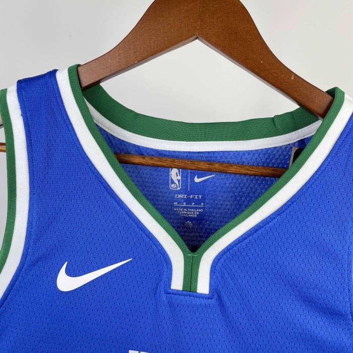 Heat Transfer 2023 Dallas Mavericks Kyrie Irving City edition Dark Blue Jersey