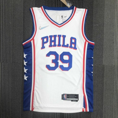 Heat Transfer Philadelphia 76ers Dwight Howard 75th Anniversary White Jersey