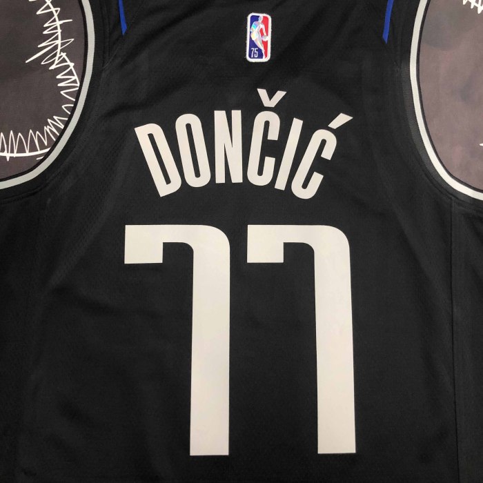 Heat Transfer Dallas Mavericks Luka Doncic Glory edition Black Jersey