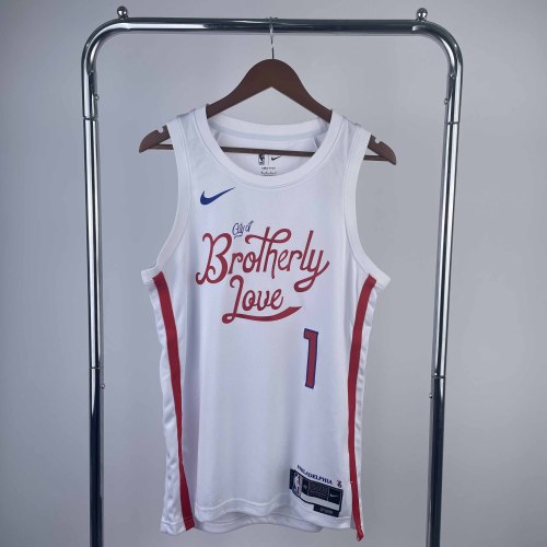 Heat Transfer Philadelphia 76ers James Harden City edition White Jersey