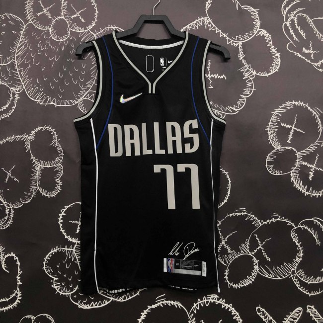 Heat Transfer Dallas Mavericks Luka Doncic Glory edition Black Jersey