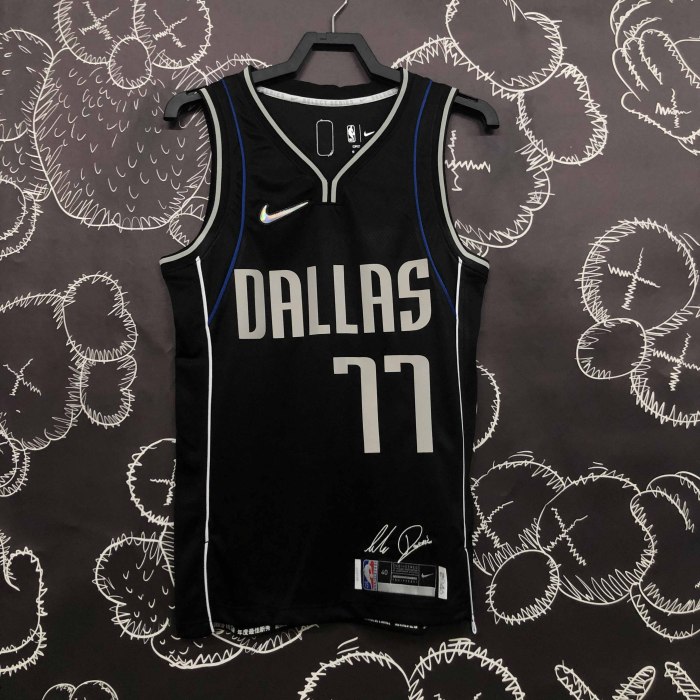 Heat Transfer Dallas Mavericks Luka Doncic Glory edition Black Jersey