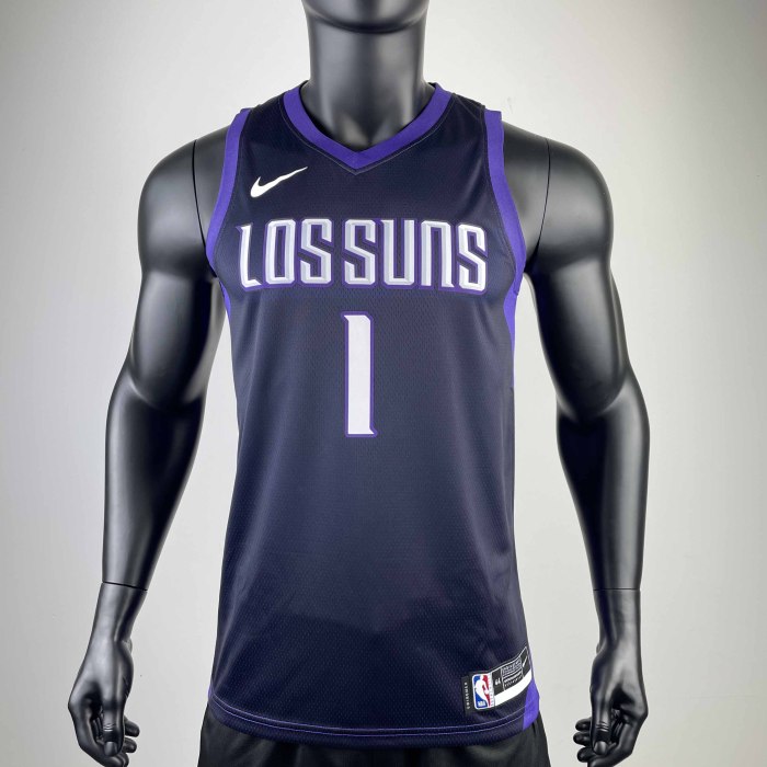 Heat Transfer 2018 Phoenix Suns Devin Booker City edition Purple Jersey