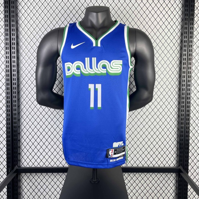 Heat Transfer 2023 Dallas Mavericks Kyrie Irving City edition Dark Blue Jersey