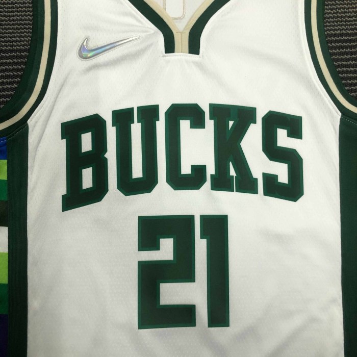 Heat Transfer 2022 Milwaukee Bucks Jrue Holiday City edition White Jersey