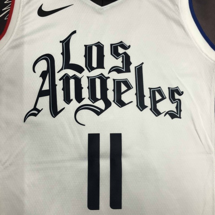 Heat Transfer Los Angeles Clippers Johnathan Hildred Wall Jr. White Jersey