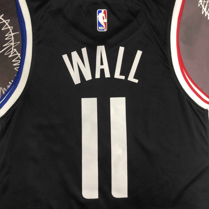 Heat Transfer Los Angeles Clippers Johnathan Hildred Wall Jr. Black Jersey
