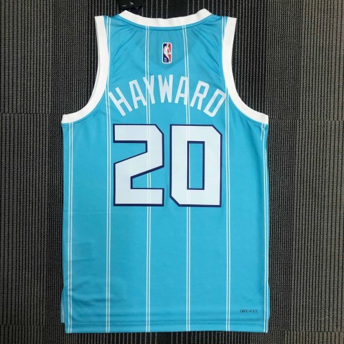 Heat Transfer Charlotte Hornets Gordon Hayward  75th Anniversary Blue Jersey