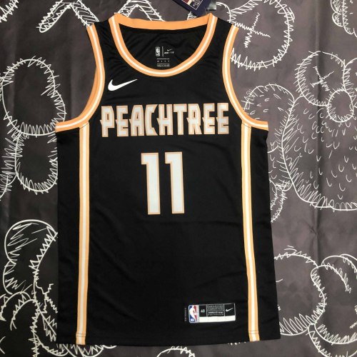 Heat Transfer  Atlanta Hawks Trae Young Black Jersey