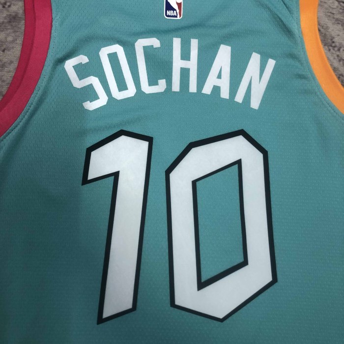 Heat Transfer San Antonio Spurs Jeremy Sochan 2022-23 City Edition Swingman Jersey