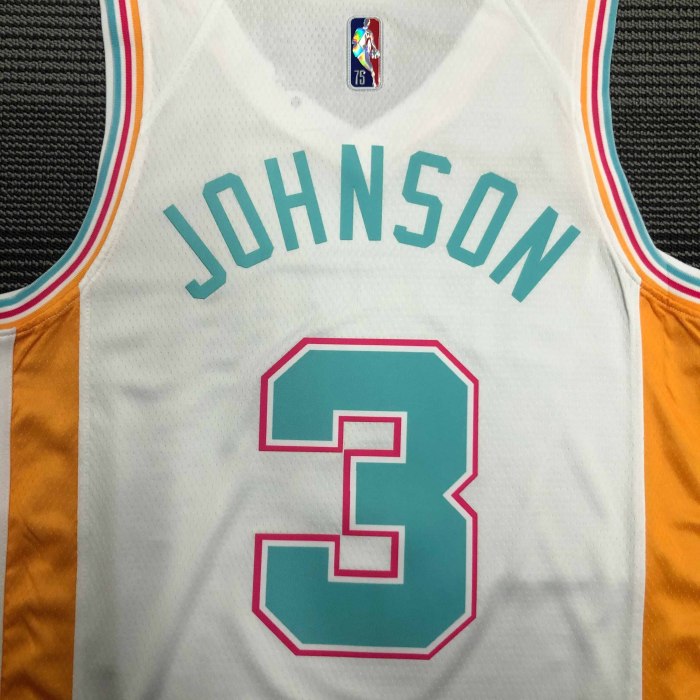 Heat Transfer 2022 San Antonio Spurs Keldon Johnson City edition White Jersey