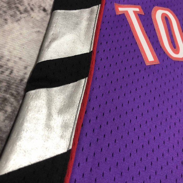 Heat Transfer 2000 Toronto Raptors Tracy McGrady Retro Purple Jersey