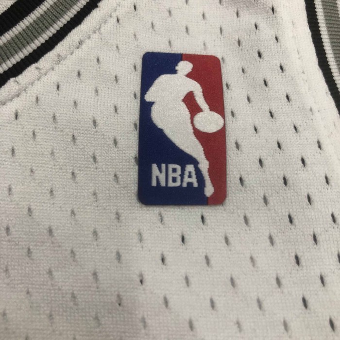Heat Transfer San Antonio Spurs Tim Duncan Mitchell & Ness 1998-99 White Hardwood Classics Swingman Jersey