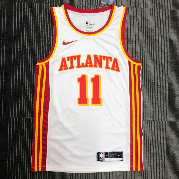 Heat Transfer Atlanta Hawks Trae Young White  Jersey