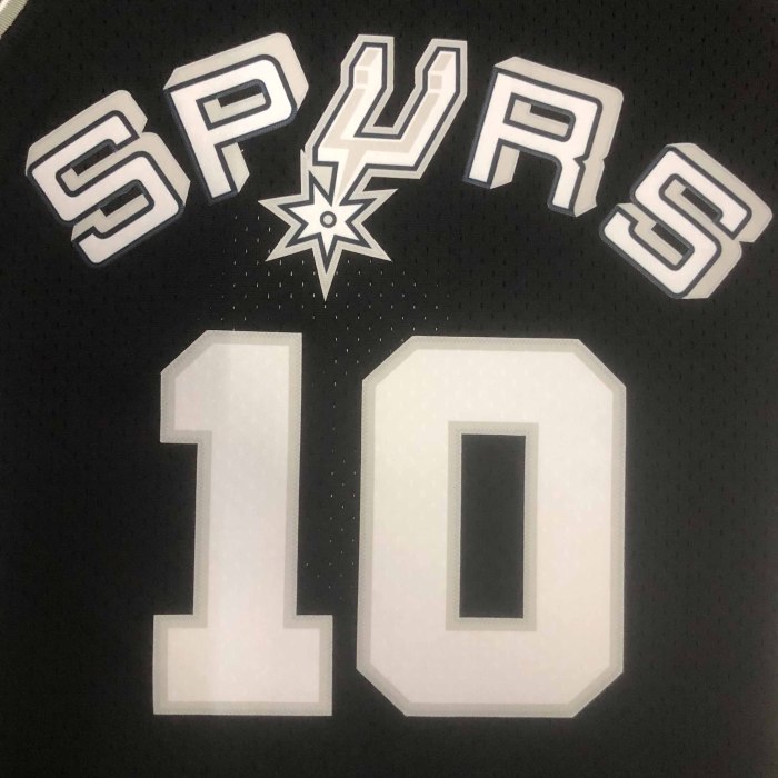 Heat Transfer San Antonio Spurs Dennis Rodman Mitchell & Ness 1993-94 Black Hardwood Classics Swingman Jersey