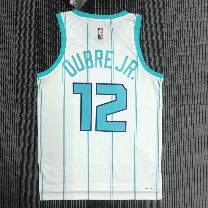 Heat Transfer Charlotte Hornets Kelly Oubre Jr.75th Anniversary White Jersey