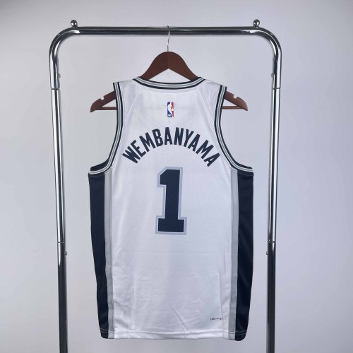 Heat Transfer San Antonio Spurs Victor Wembanyama White Jersey