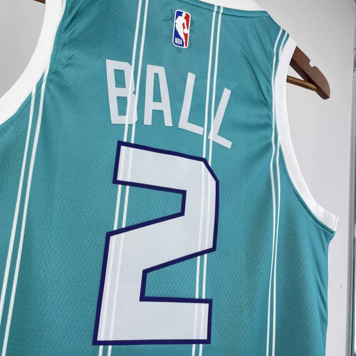 Heat Transfer Charlotte Hornets LaMelo Ball 2022-23 Icon Edition Swingman Away Jersey